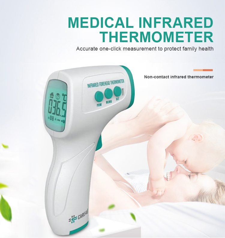 Masks Infrared Thermometer Non-Contact Digital Forehead Temperature Baby Fever 