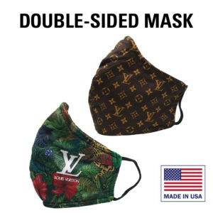 Double-Sided Adult Washable Cloth Masks - Adjustable Straps (Gucci
